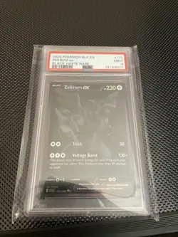 Zekrom EX 172/086 Black Bolt Full Art Holo Card BLK White Rare Pokemon PSA 9 - Image 1