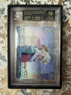 Weiss Schwarz Disney 100 Pants CX Frozen Ana and Elsa Card - BGS 10 Black Label - Image 1
