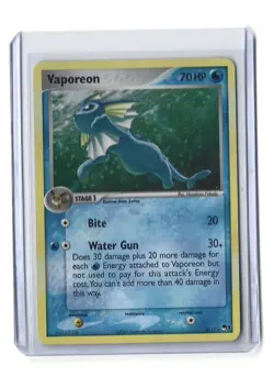 Vaporeon 6/17 Pop Series 3 Holo Rare Promo 2006 Vintage Pokemon TCG Card - Image 1