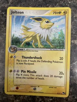 Pokemon TCG Jolteon Holo Card 3/17 2006 Pop Series 3 - Image 1