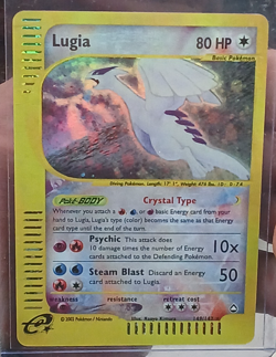 Pokemon Aquapolis Lugia Crystal Holo #149 DiY Placeholder Card NM+ - Image 1