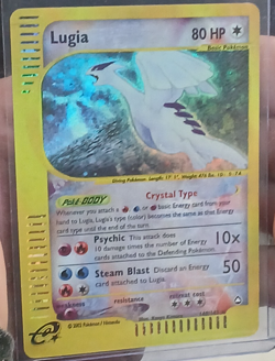 Pokemon Aquapolis Lugia Crystal Holo #149 DiY Placeholder Card NM+ - Image 2