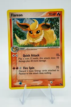 Pokemon TCG Holo Rare Flareon Card Lightly Played, Pop Series 3, 2/17 LP+ - Image 1