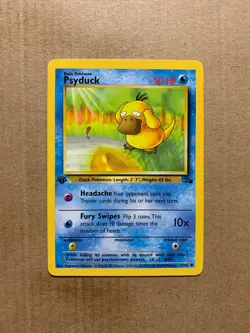 1st Edition Psyduck 53/62 Fossil Set - Common Pokemon Card - NM/Mint - Image 1