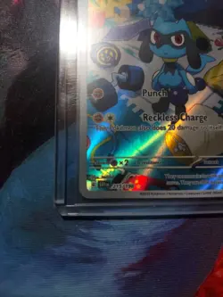 Pokemon Riolu TCG Scarlet & Violet Base Set Holo Card 215/198 Illustration Rare - Image 4