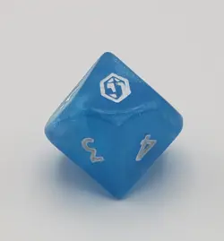 Magic the Gathering Final Fantasy Blue Crystal Prerelease D10 Dice 2025 - Image 1