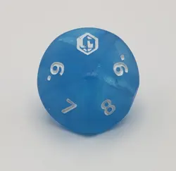 Magic the Gathering Final Fantasy Blue Crystal Prerelease D10 Dice 2025 - Image 2
