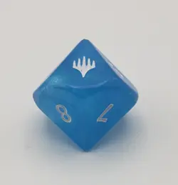 Magic the Gathering Final Fantasy Blue Crystal Prerelease D10 Dice 2025 - Image 3