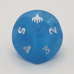 Magic the Gathering Final Fantasy Blue Crystal Prerelease D10 Dice 2025 - Image 4