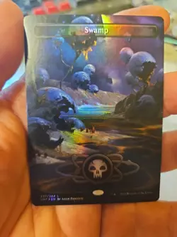 MTG - Unfinity - Swamp (237) - Borderless - NM - Foil - Image 1