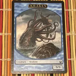 Kraken Token LP Born Of The Gods MTG Free Shipping - Image 1