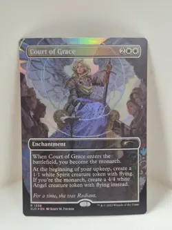 1x Court of Grace ~~ Borderless (1338) - Foil NM-Mint, English Secret Lair MTG M - Image 1