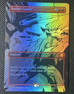 MTG: TLA 309 Sozin's Comet NM EN Borderless Foil - Image 1