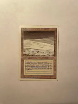 MTG Tundra Dual Land | Revised | Moderate/Heavy Play - Dirt front - Back LP - Image 1