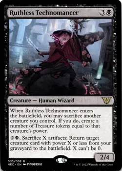 MTG Ruthless Technomancer | NM | Commander: Kamigawa: Neon Dynasty {NEC} - Image 1