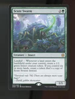 MTG Scute Swarm Zendikar Rising Pack Promo 203/280 - Image 1