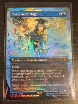 Snapcaster Mage (Borderless) Chocobo Track Foil - Final Fantasy MTG FIC 0469 NM - Image 1