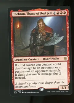 MTG Torbran, Thane of Red Fell Throne of Eldraine Pack Promo 147/269 - Image 1