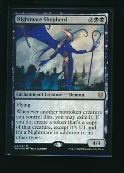 MTG Nightmare Shepherd - Foil - Prerelease Promo 108/254 Theros Beyond Death - Image 1