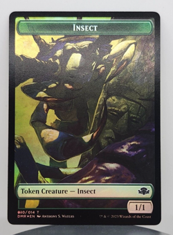 Foil - Insect // Elemental Double-Sided Token - Dominaria Remastered (DMR) - Image 1