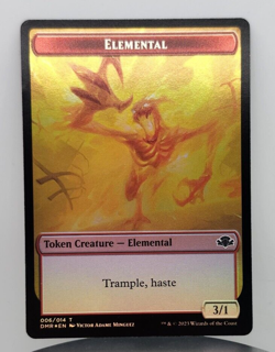 Foil - Insect // Elemental Double-Sided Token - Dominaria Remastered (DMR) - Image 2