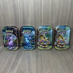Pokemon TCG Prismatic Evolutions Set of 4 Mini Tins - Sealed/New - Image 1