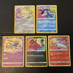 Pokemon Amazing Rare lot of 5- Kyogre, Yveltal, Zacian, Jirachi & Reshiram - Image 1