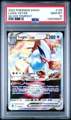Pokemon Lugia VSTAR 2022 Silver Tempest 139/195 PSA 10 Gem Mint - Image 1