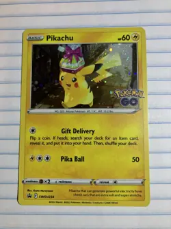 Pokemon TCG Pikachu SWSH234 Cosmos Holo Black Star Promo NM #SWSH234 - Image 1