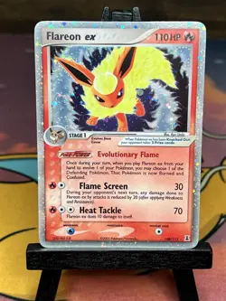 Pokemon TCG Flareon ex 108/113 Delta Species Ultra Rare 2005 Near Mint - Image 1