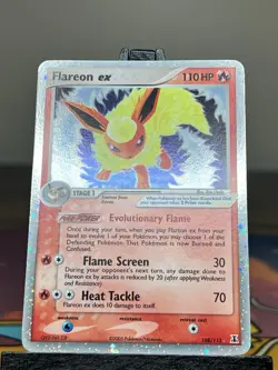 Pokemon TCG Flareon ex 108/113 Delta Species Ultra Rare 2005 Near Mint - Image 2