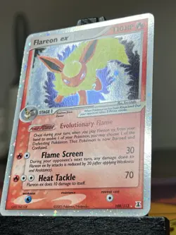 Pokemon TCG Flareon ex 108/113 Delta Species Ultra Rare 2005 Near Mint - Image 3