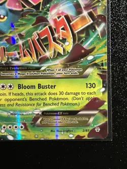 Pokemon M Venusaur EX MEGA XY Generations Holo 2/83 NM - Image 5