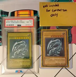 Blue-Eyes White Dragon SDK-001 Starter Deck Kaiba PSA 8 Max Fade Error Yu-Gi-OH! - Image 3