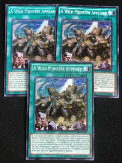YUGIOH A WILD MONSTER APPEARS! SECE-EN064 SECRET X3 NM - Image 1