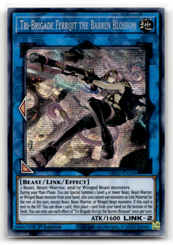 Tri-Brigade Ferrijit the Barren Blossom MP21-EN196 Prismatic Secret Rare 2021 T - Image 1