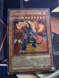 Yugioh Volcanic Doomfire FOTB Ultra Rare 1st Edition LP - Image 1