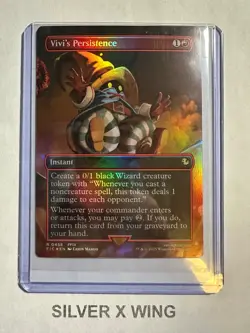 Vivi's Persistence Borderless Foil x 1, MTG, Commander: Final Fantasy, FIC, NM - Image 1
