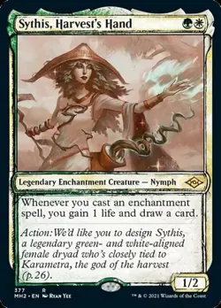 MTG English Sythis, Harvest's Hand (Showcase) NM Foil Modern Horizons 2 - Image 1