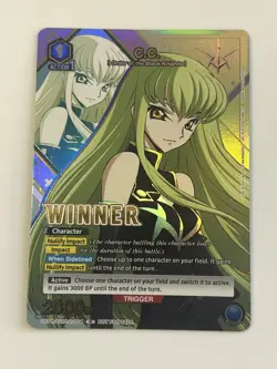 Union Arena TCG C.C. Alternate Art Winner Foil Card UEPR/CGH-2-004 English - Image 1
