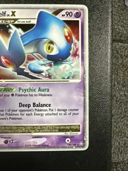 Pokemon TCG Azelf LV.X Legends Awakened Holo Card 140/146 - Image 5
