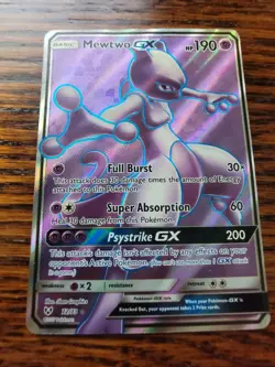 MEWTWO GX 72/73 Full Art Shining Legends Ultra Rare Pokemon Card PL - Image 1