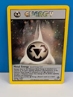 Pokemon TCG Metal Energy Holo Rare Card 19/111 Neo Genesis HP - Image 1
