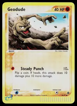 Pokemon Card - Geodude Dragon 56/97 Common Reverse Holo - Image 1