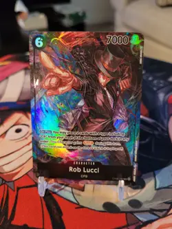 ONE PIECE Card Game Pillars of Strength Rob Lucci SR ALT ART OP03-092 English - Image 1