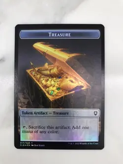 Volo's Journal / Treasure Token Foil MTG Magic the Gathering Card NM Mint CLB - Image 2