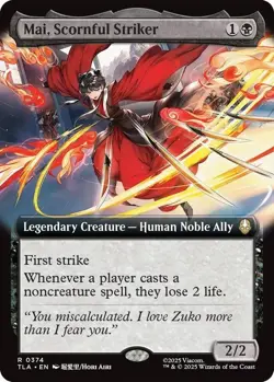 Mai, Scornful Striker - (Extended Art) Avatar: The Last Airbender Regular - Mtg - Image 1