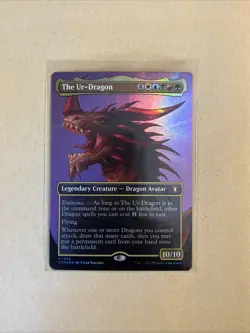 MTG The Ur-Dragon CMM 1065 M NM Textured FOIL - Image 1