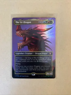 MTG The Ur-Dragon CMM 1065 M NM Textured FOIL - Image 2
