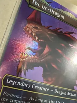 MTG The Ur-Dragon CMM 1065 M NM Textured FOIL - Image 3